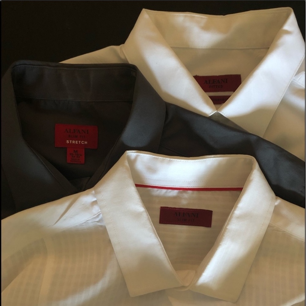⭐️ BUY TWO, GET ONE!! MEN ALFANI DRESS SHIRTS - MEDIUM ⭐️